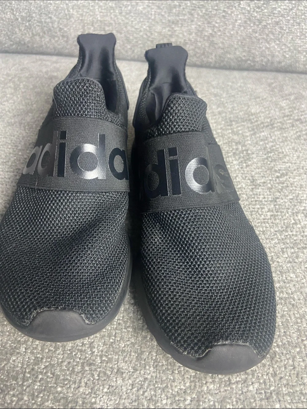 adidas womens size 6 All-Black Slip-On Athletic Sneakers